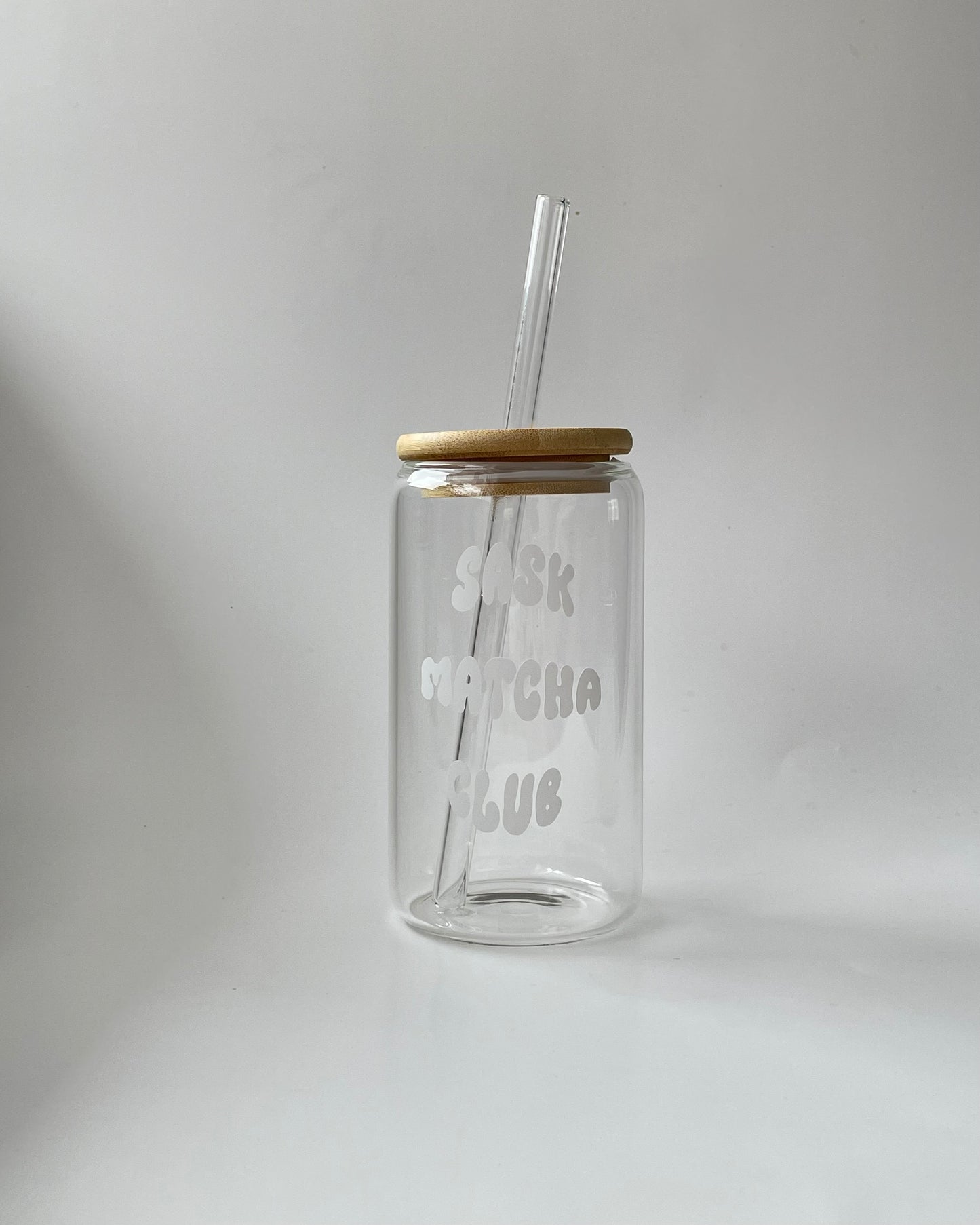 16 oz Glass Tumblers “Sask Matcha Club”