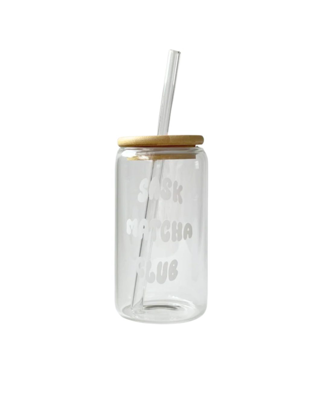 Glass Tumblers “Sask Matcha Club” - 16 oz